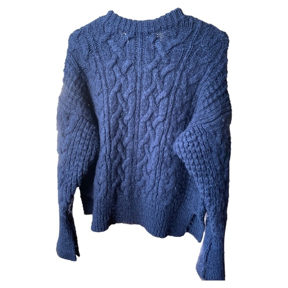 Phillip Lim Women's Black Chunky Knit Zip Up Cardigan Size S - Picture 3 of 9